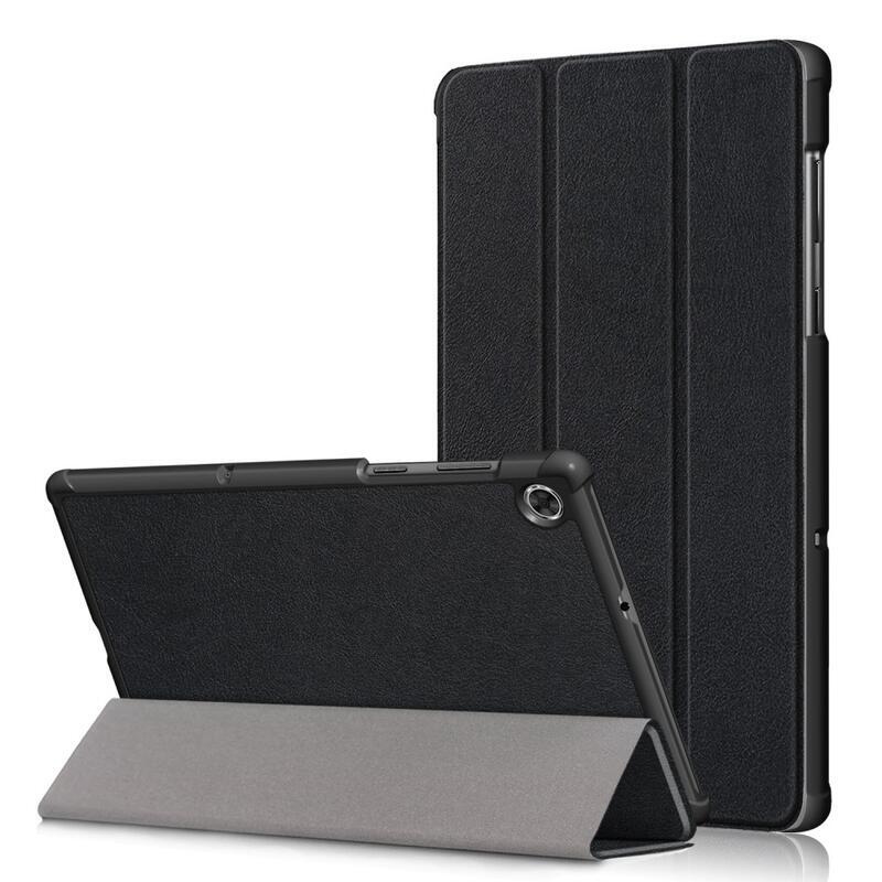 Polohovateľné PU kožené púzdro na tablet Lenovo Tab M10 HD 2. Gen X306F/X - čierne