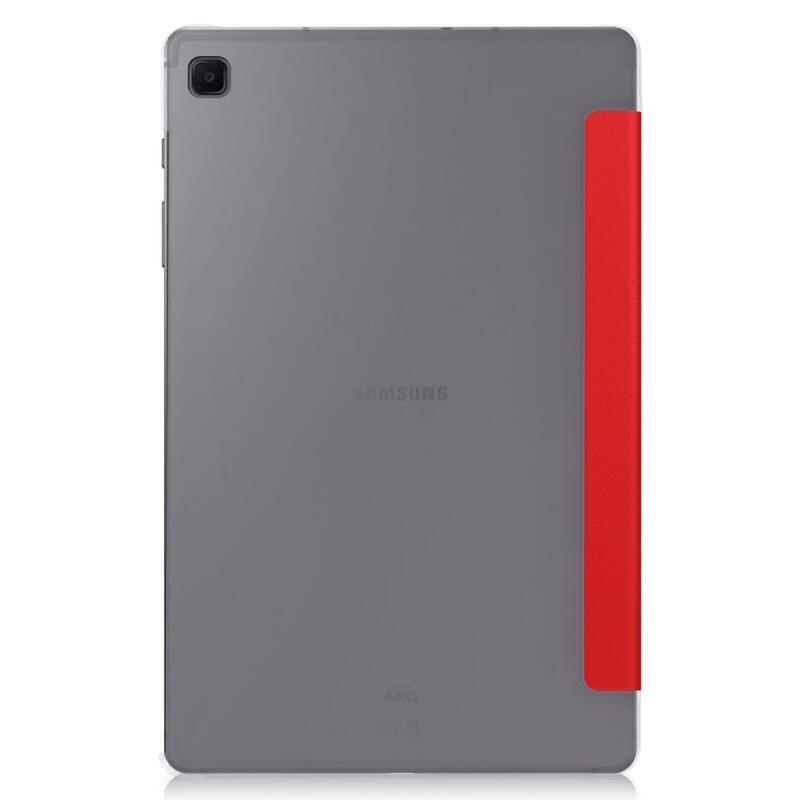 Polohovateľné PU kožené puzdro na tablet Samsung Galaxy Tab A7 10.4 (2020) T500 - červené