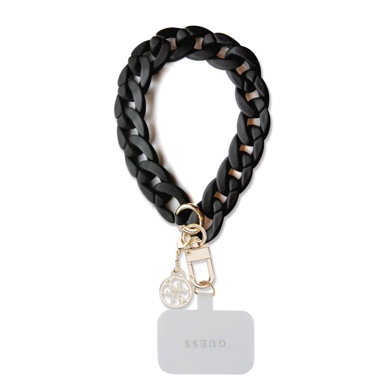 Guess Univerzálny Popruh na Ruku 4G Charm Black