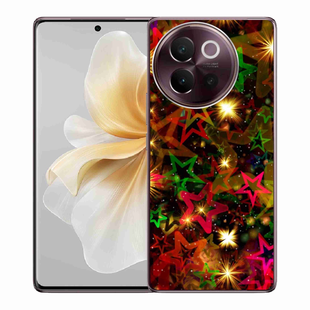 Gélový kryt mmCase na Vivo V40 Lite 5G - farebné hviezdičky