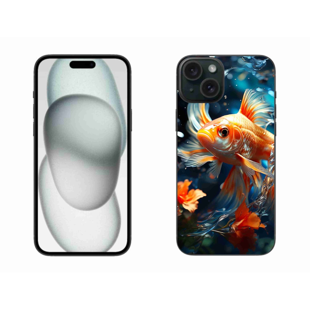 Gélový kryt mmCase na iPhone 15 Plus - rybka