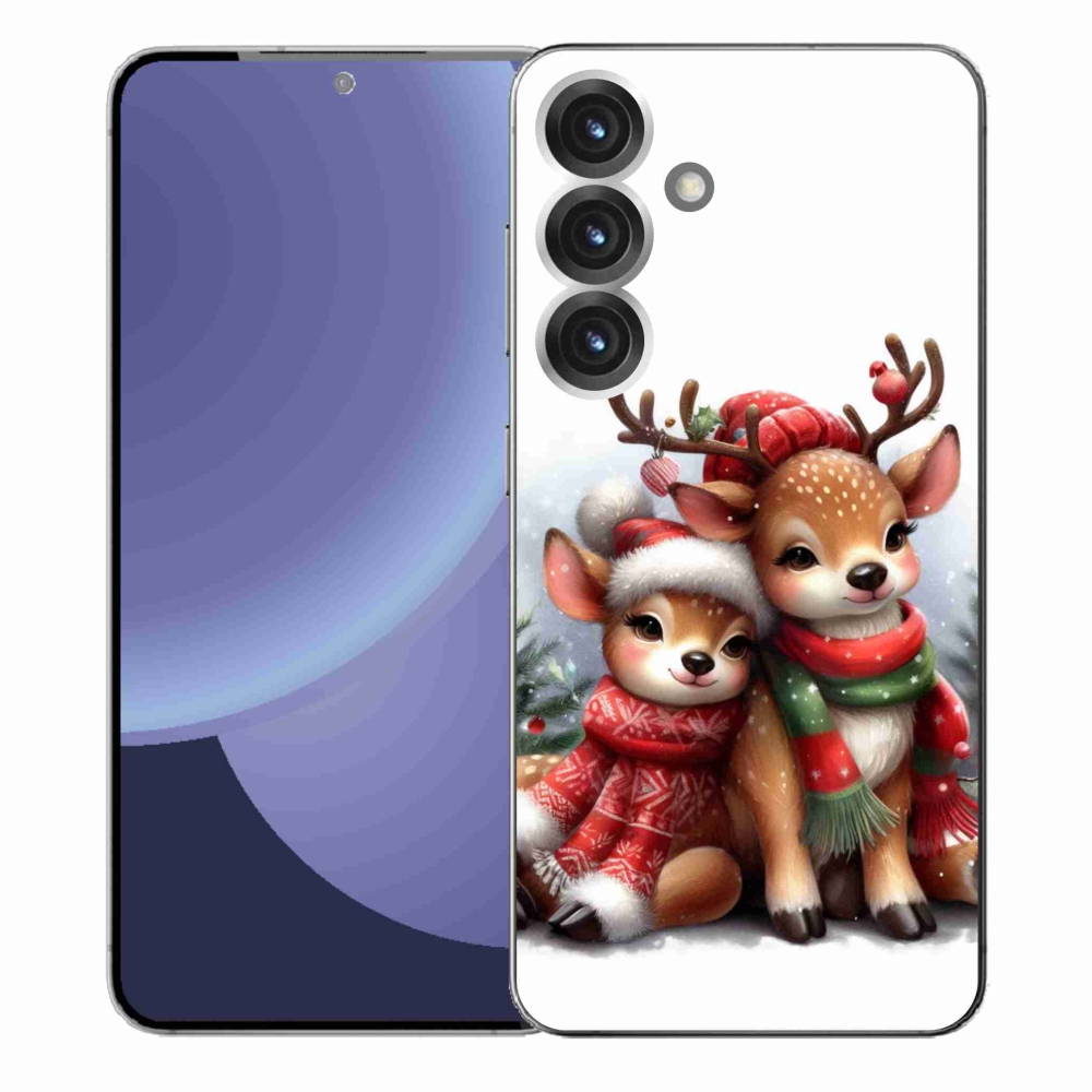 Gélový kryt mmCase na Samsung Galaxy S25+ - vianočné soby