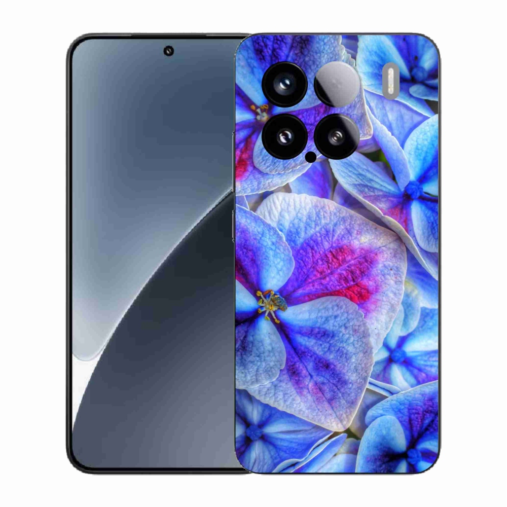 Gélový kryt mmCase na Xiaomi 15 - modré kvety 1