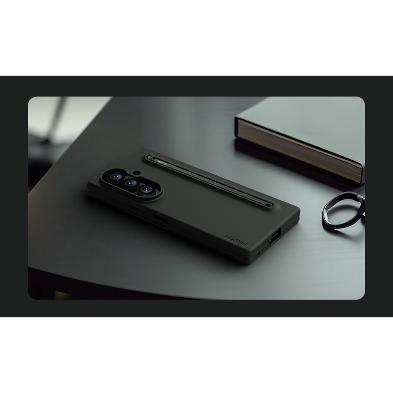 Nillkin Flex Pure Fold – puzdro s priehradkou na pero pre Samsung Galaxy Z Fold 8, farba Ultra Black