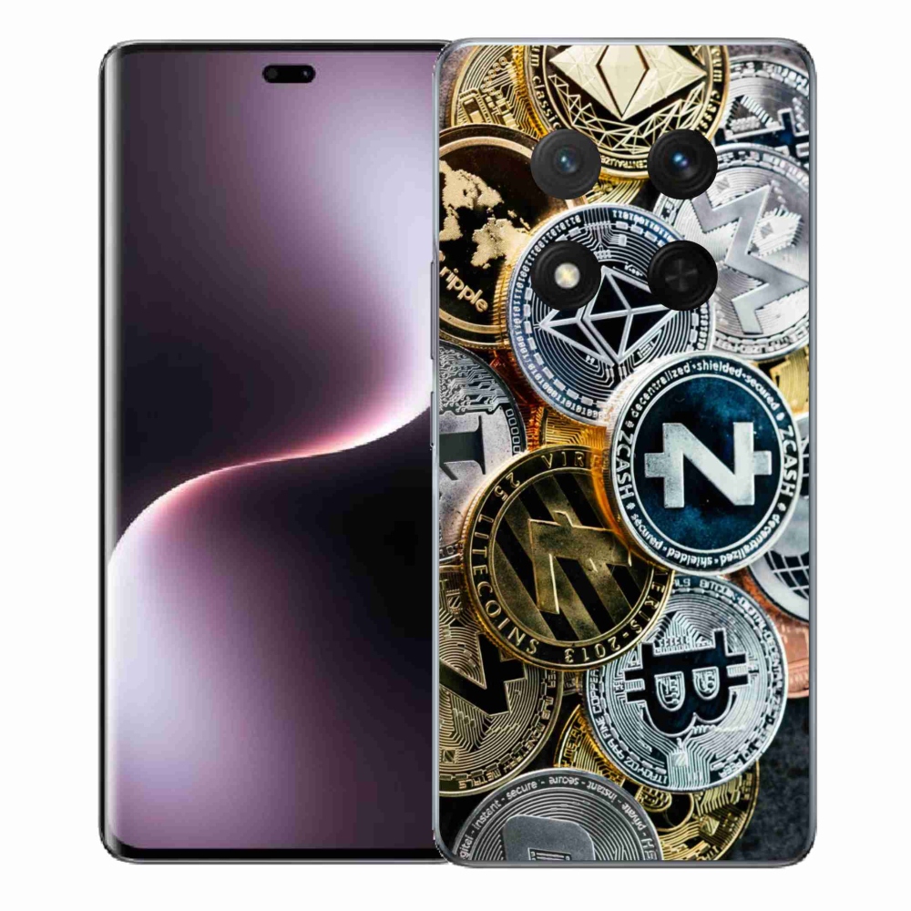 Gélový kryt mmCase na Honor Magic 7 Lite 5G - kryptomeny