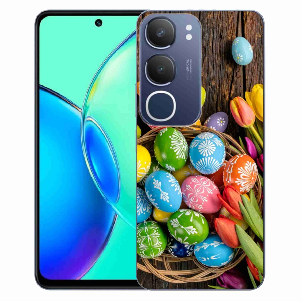 Gélový kryt mmCase na Vivo Y19s - veľkonočné vajíčka