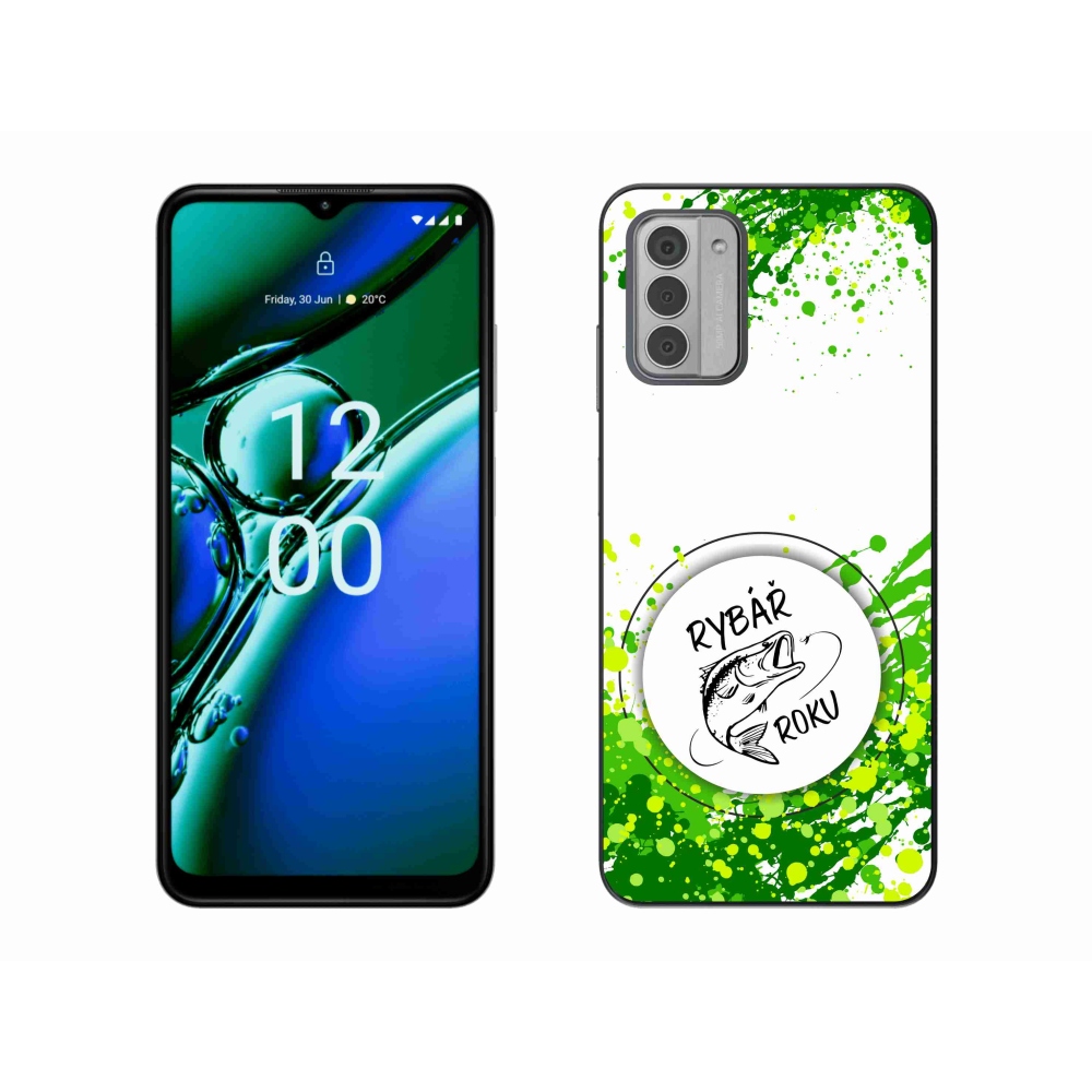 Gélový kryt mmCase na Nokia G42 - rybár roka biele pozadie