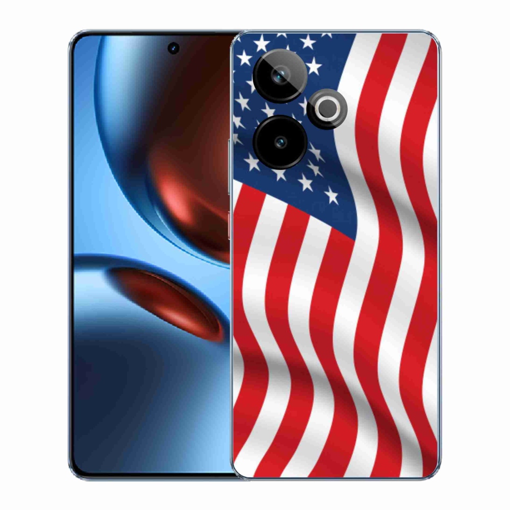 Gélový kryt mmCase na Realme GT 7 5G/GT 7T 5G - USA vlajka