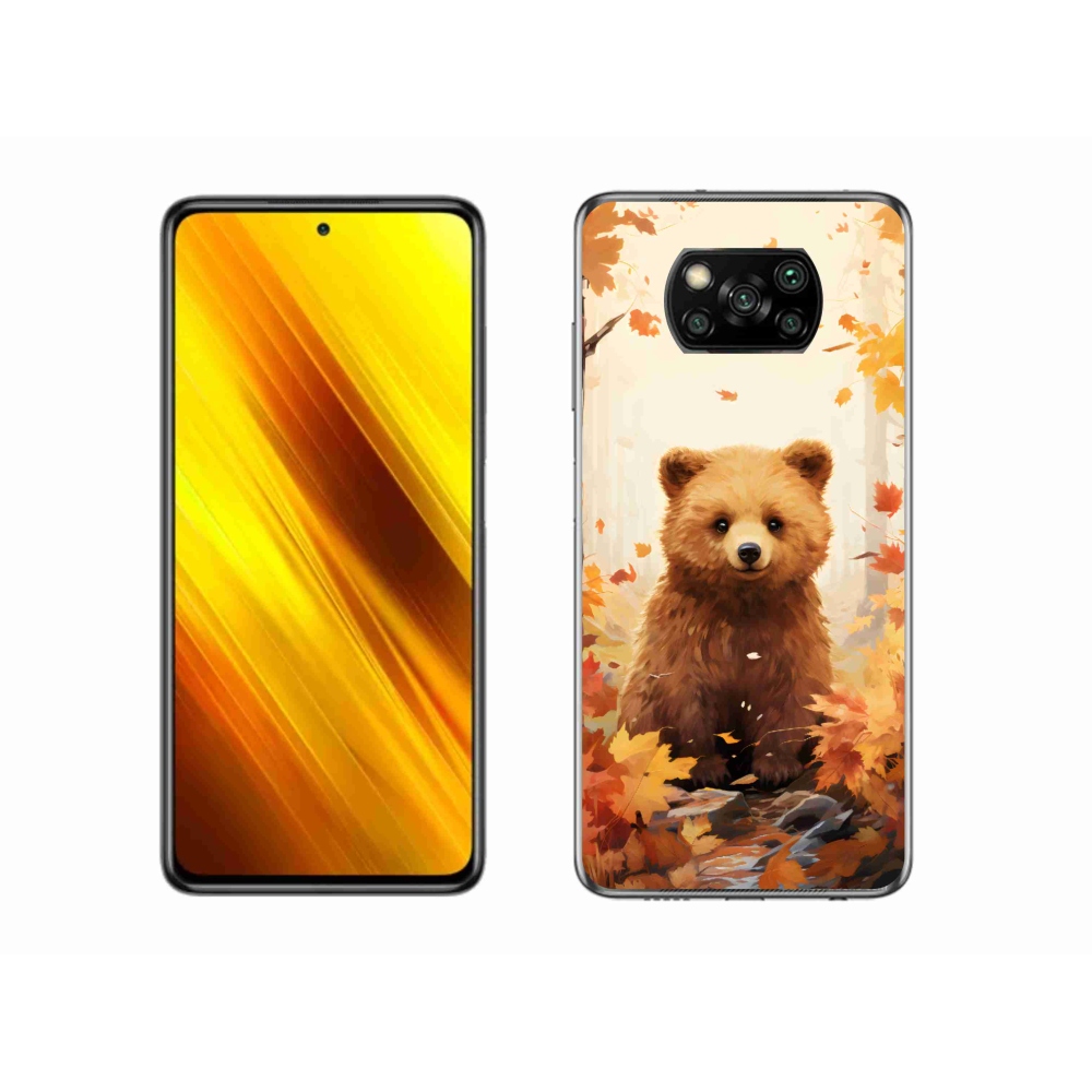 Gélový kryt mmCase na Xiaomi Poco X3 - medveď v lese