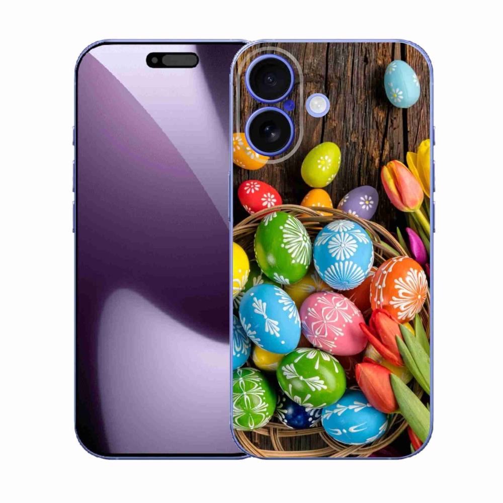 Gélový kryt mmCase na iPhone 17 - veľkonočné vajíčka