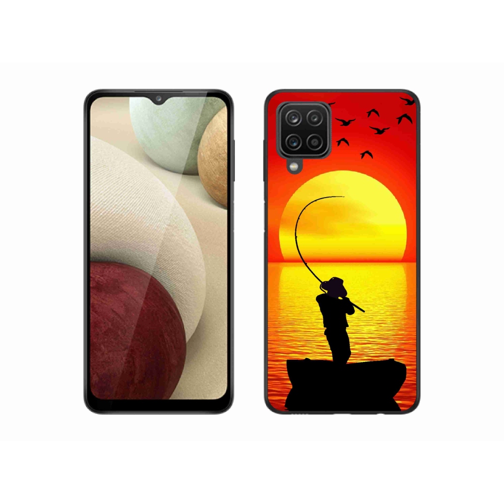 Gélový kryt mmCase na Samsung Galaxy A12 - rybárčenie