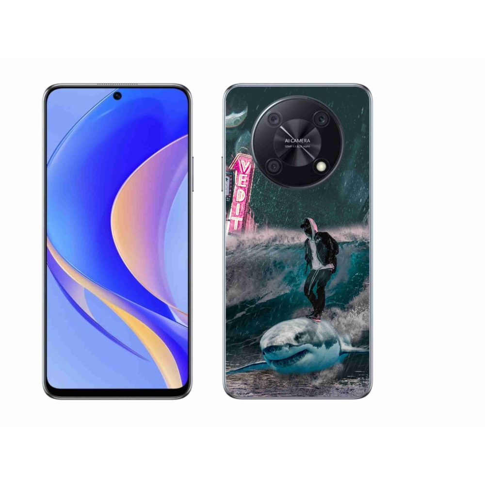 Gelový kryt mmCase na Huawei Nova Y90 - žralok