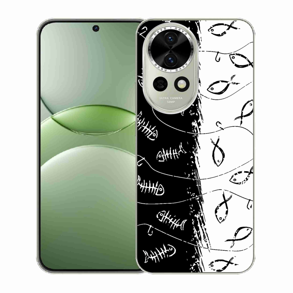 Gélový kryt mmCase na Huawei Nova 13 5G - kostry a rybky