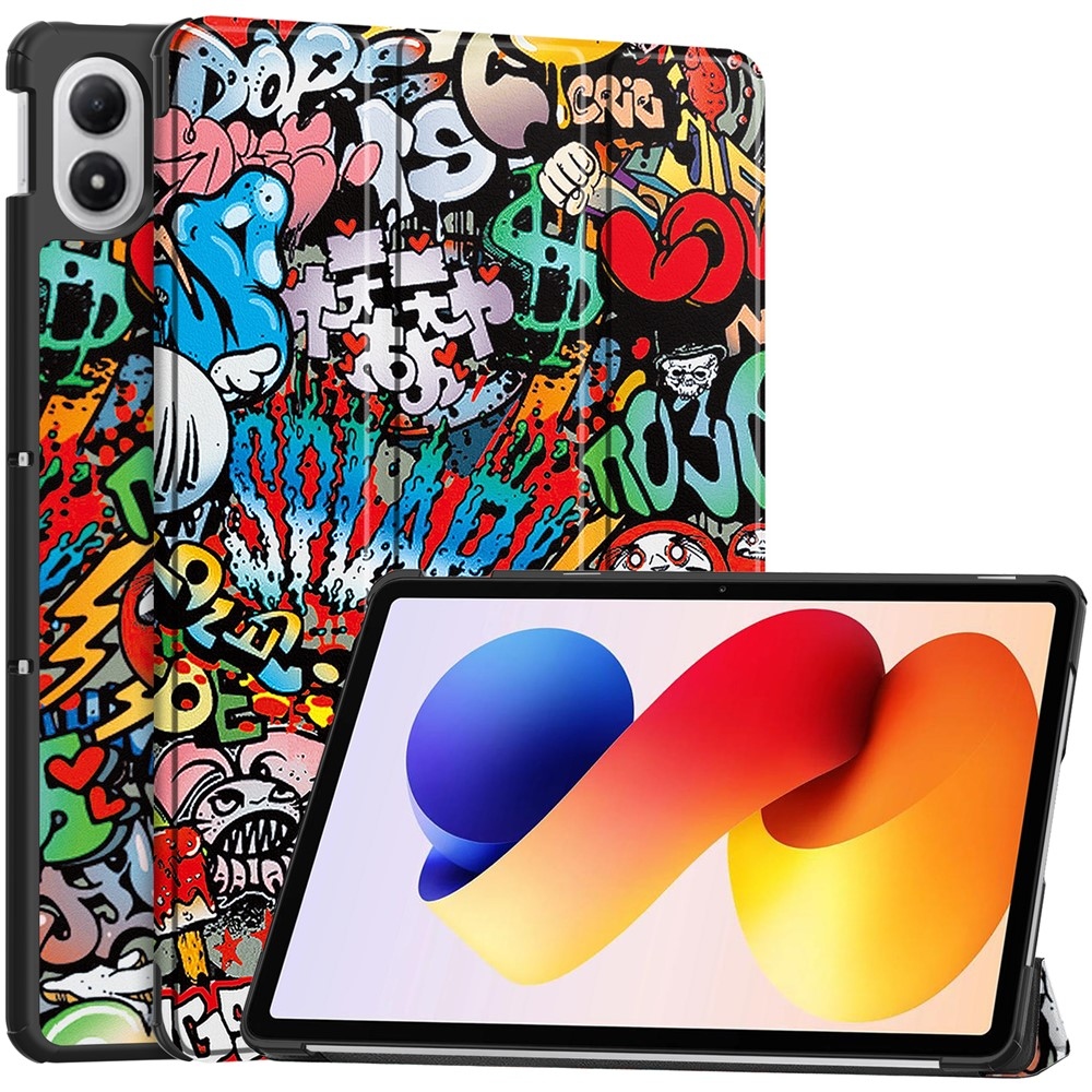 Print chytré zatváracie púzdro na Xiaomi Redmi Pad 2 Pro - graffiti