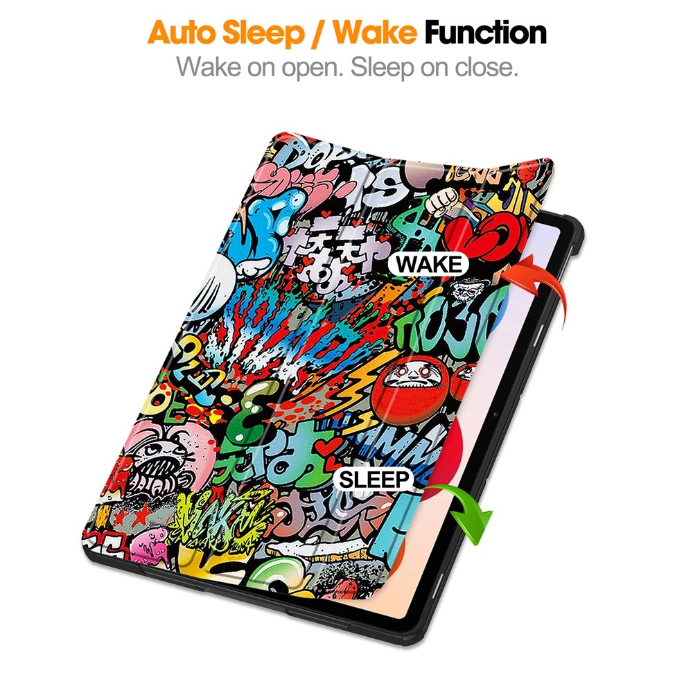 Print chytré zatváracie púzdro na Xiaomi Redmi Pad 2 Pro - graffiti