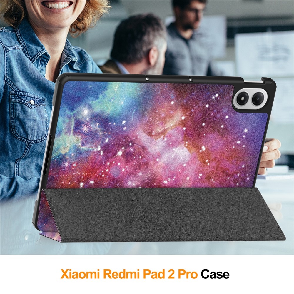 Print chytré zatváracie púzdro na Xiaomi Redmi Pad 2 Pro - vesmír