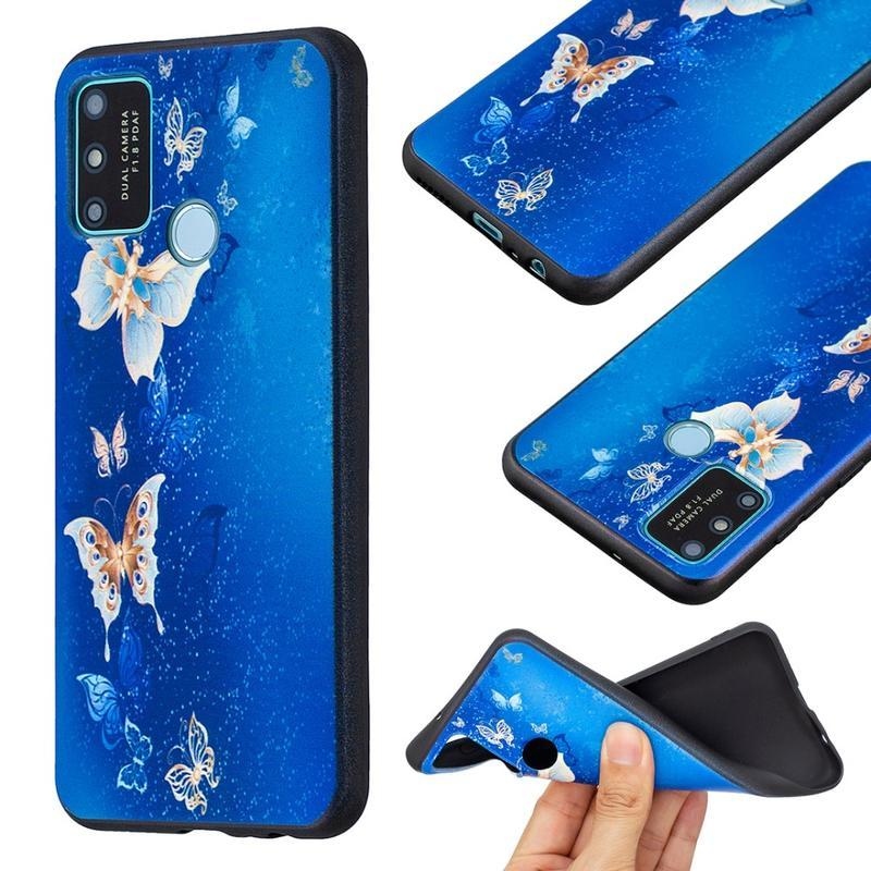 Print gélový obal na mobil Honor 9A - krásni motýle