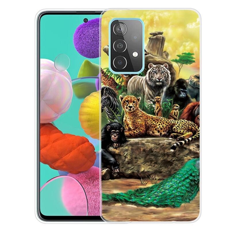 Print gélový obal na mobil Samsung Galaxy A53 5G - zvierací svet