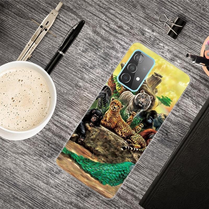 Print gélový obal na mobil Samsung Galaxy A53 5G - zvierací svet