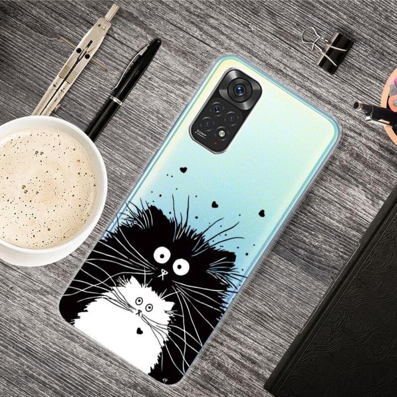 Print gélový obal na mobil Xiaomi Redmi Note 11 Pro 4G/5G - čierna a biela mačka