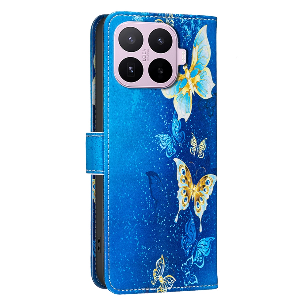 Print knižkové puzdro na mobil Xiaomi 17T - svetlomodrí motýle