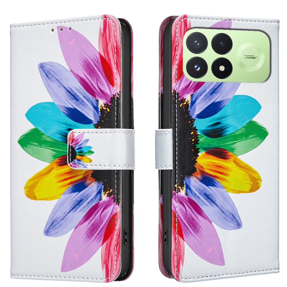 Print knižkové púzdro na mobil Xiaomi Poco F9 Pro 5G - okvetné lístky