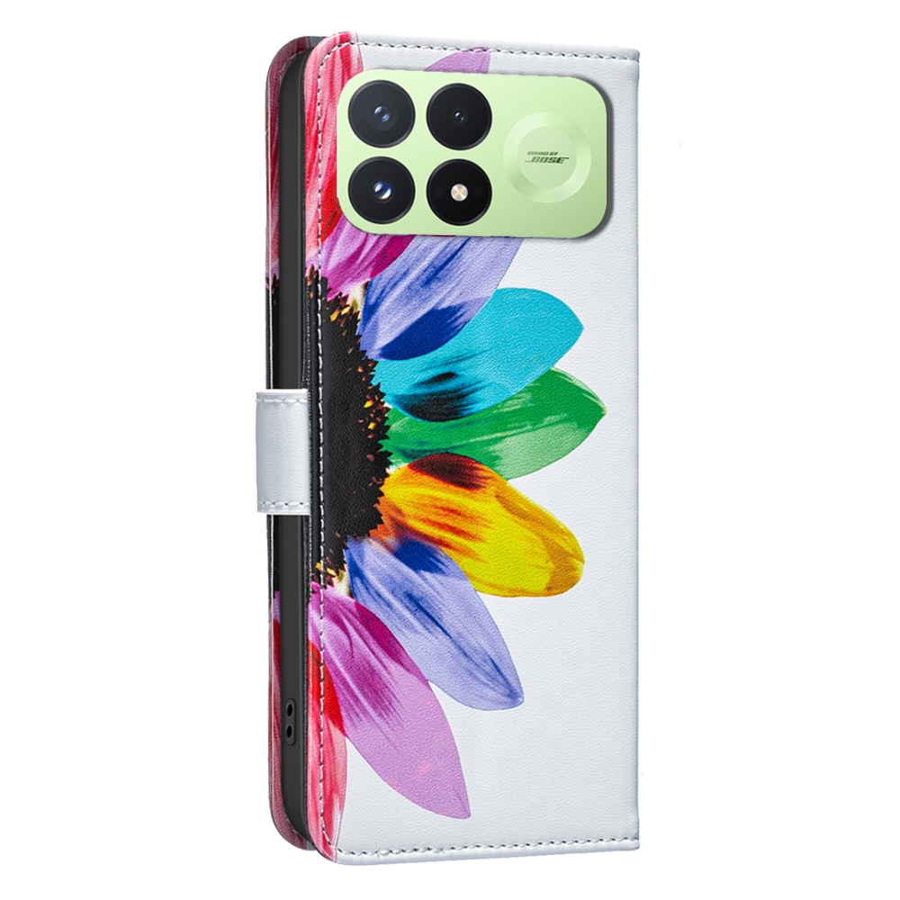 Print knižkové púzdro na mobil Xiaomi Poco F9 Pro 5G - okvetné lístky