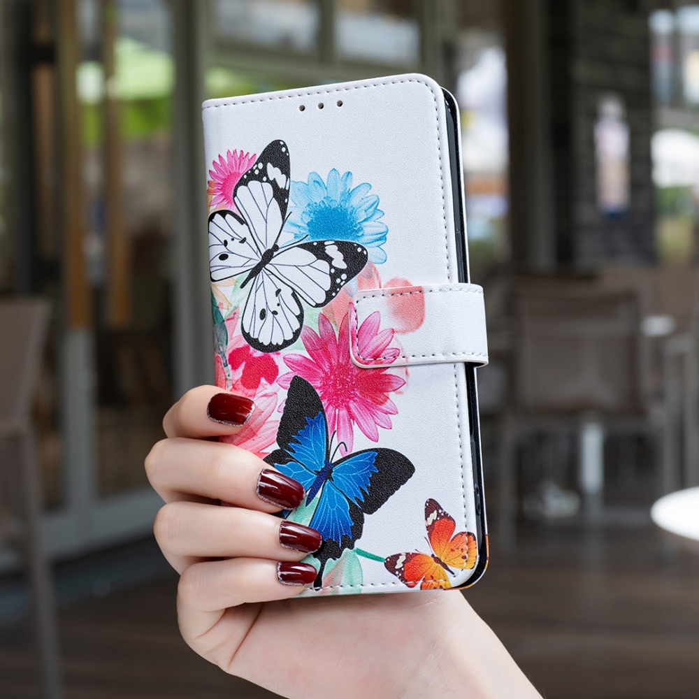 Print knižkové púzdro na mobil Xiaomi Redmi 17 4G/5G - farební motýle