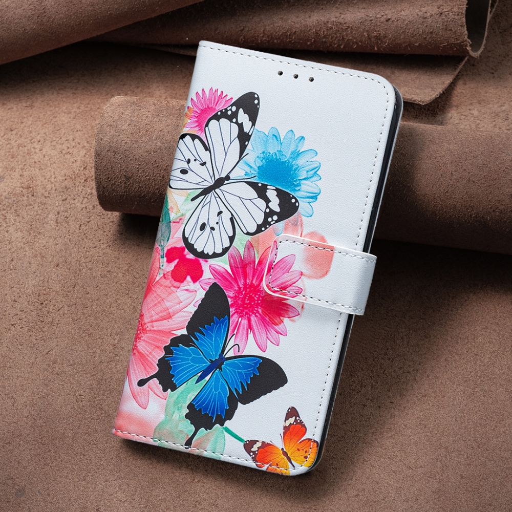 Print knižkové púzdro na mobil Xiaomi Redmi 17 4G/5G - farební motýle