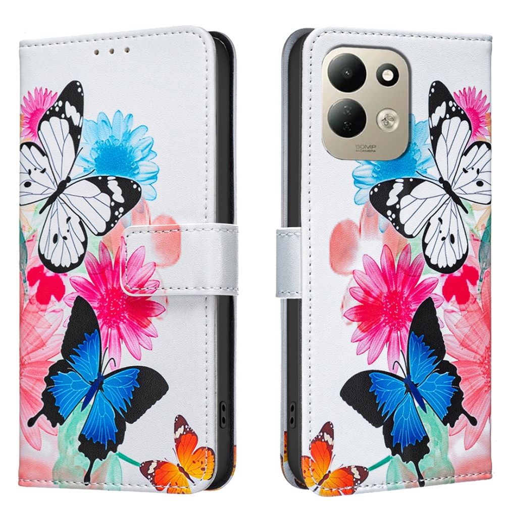 Print knižkové púzdro na mobil Xiaomi Redmi 17 4G/5G - farební motýle