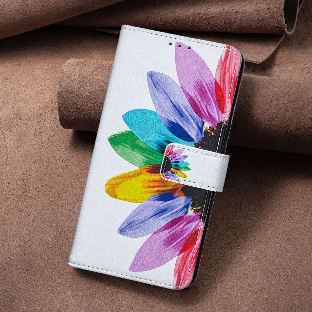 Print knižkové púzdro na mobil Xiaomi Redmi 17 4G/5G - okvetné lístky