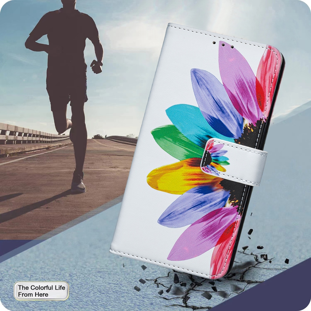 Print knižkové púzdro na mobil Xiaomi Redmi 17 4G/5G - okvetné lístky