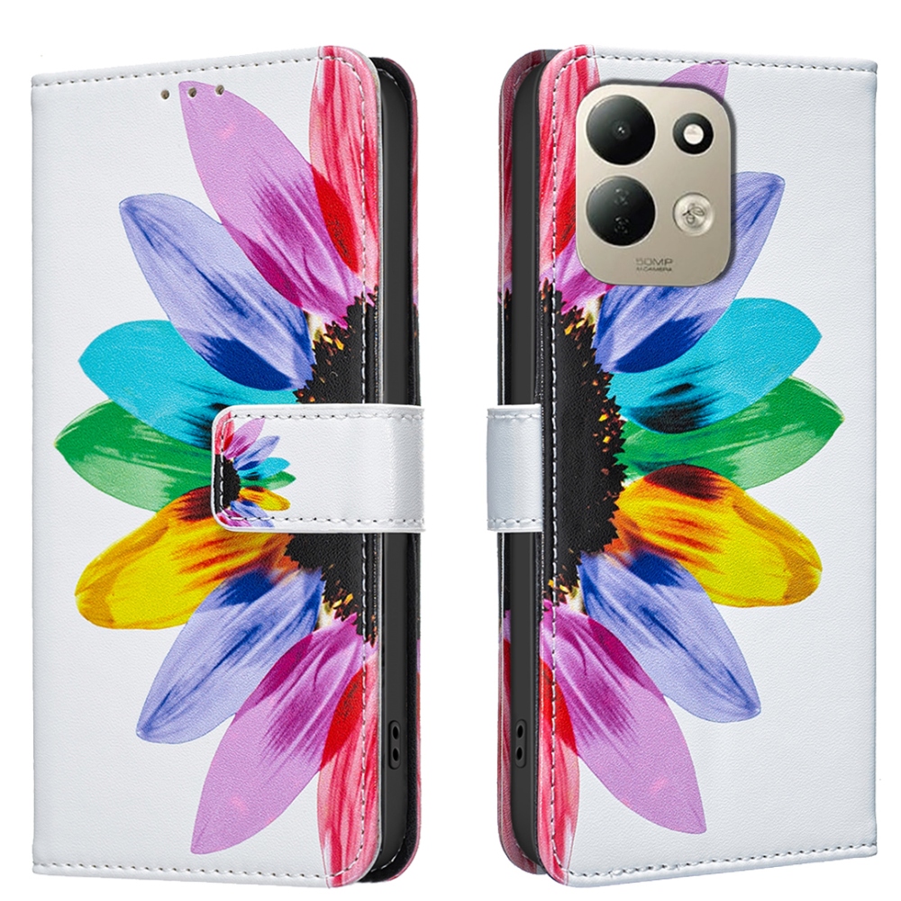 Print knižkové púzdro na mobil Xiaomi Redmi 17 4G/5G - okvetné lístky