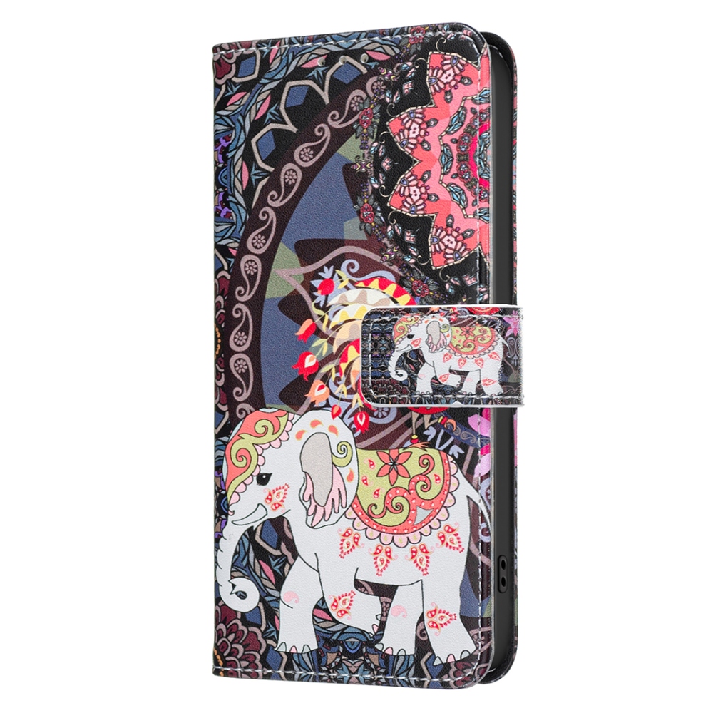 Print knižkové púzdro na mobil Xiaomi Redmi 17 4G/5G - slon
