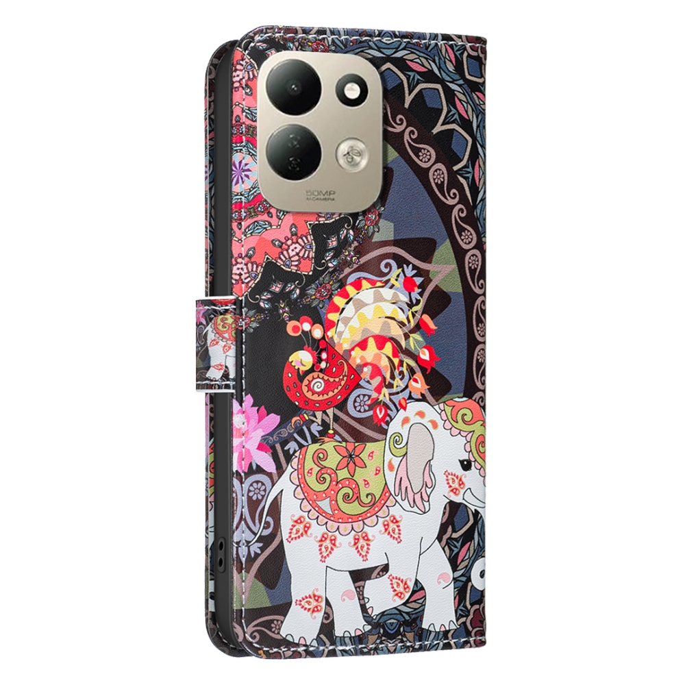Print knižkové púzdro na mobil Xiaomi Redmi 17 4G/5G - slon