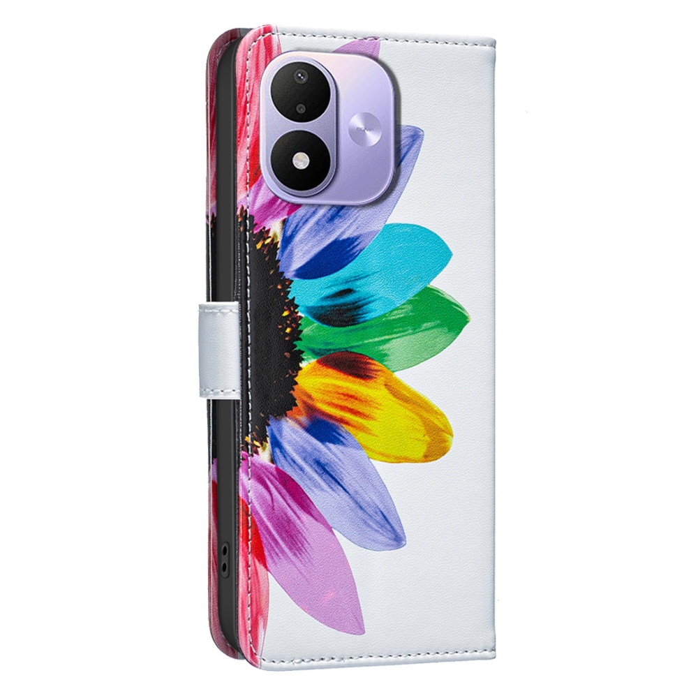 Print knižkové púzdro na mobil Xiaomi Redmi Note 17 4G/5G - okvetné lístky