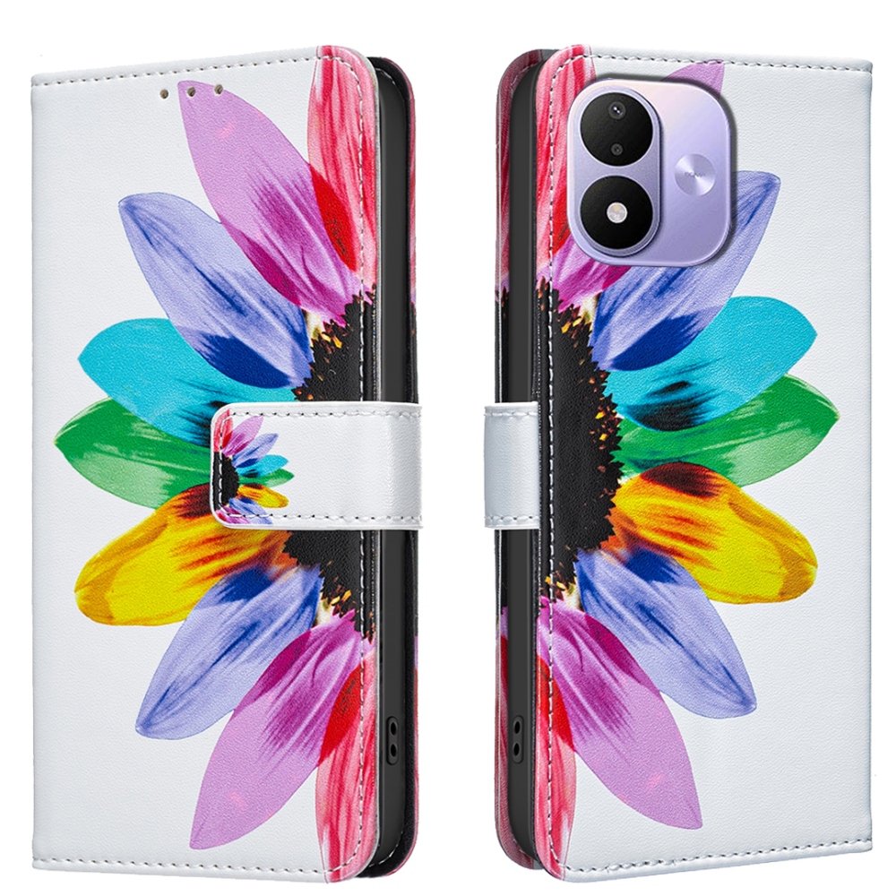 Print knižkové púzdro na mobil Xiaomi Redmi Note 17 4G/5G - okvetné lístky