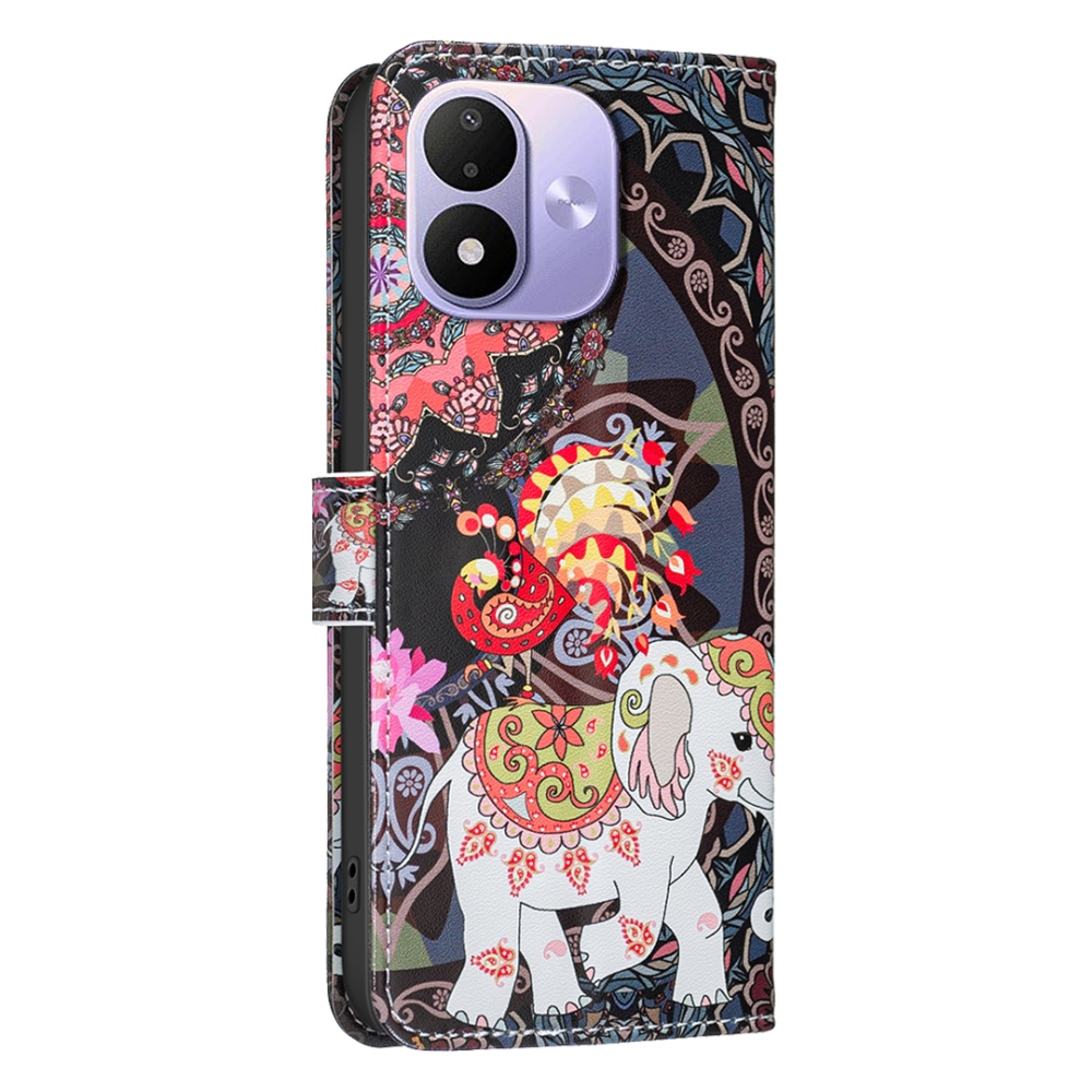Print knižkové púzdro na mobil Xiaomi Redmi Note 17 4G/5G - slon
