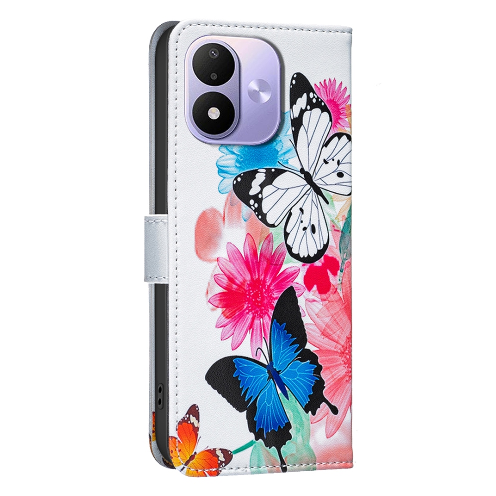 Print knižkové púzdro na mobil Xiaomi Redmi Note 17 Pro 5G - farební motýle