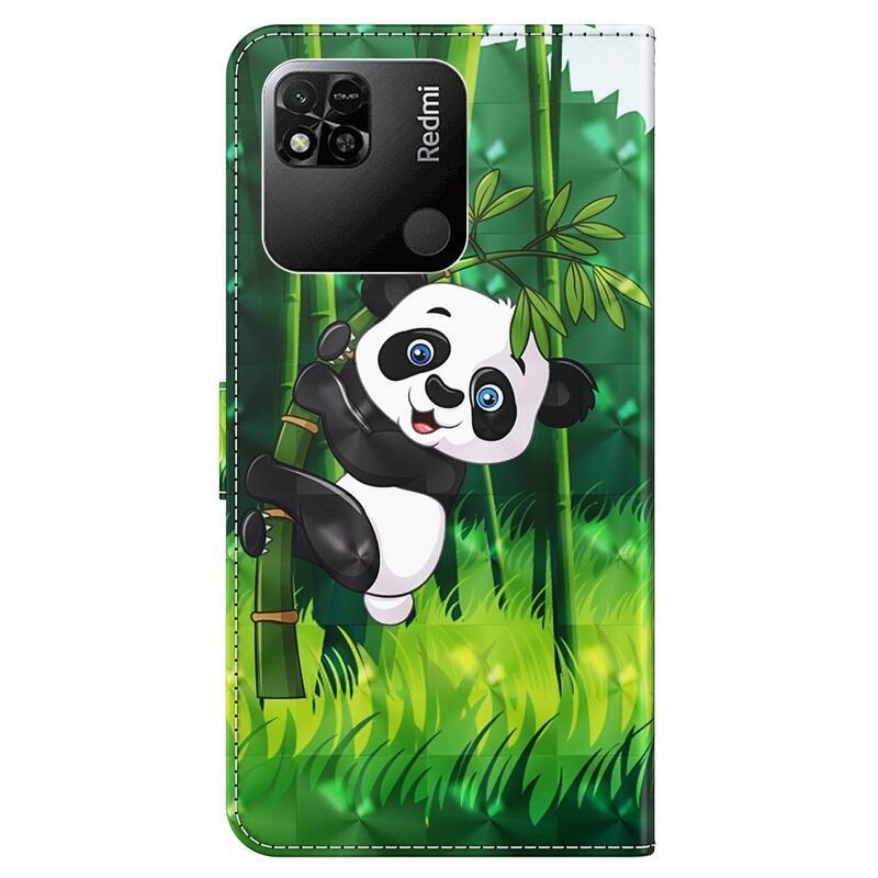 Print knižkové puzdro na Xiaomi Redmi 10A - panda na bambuse