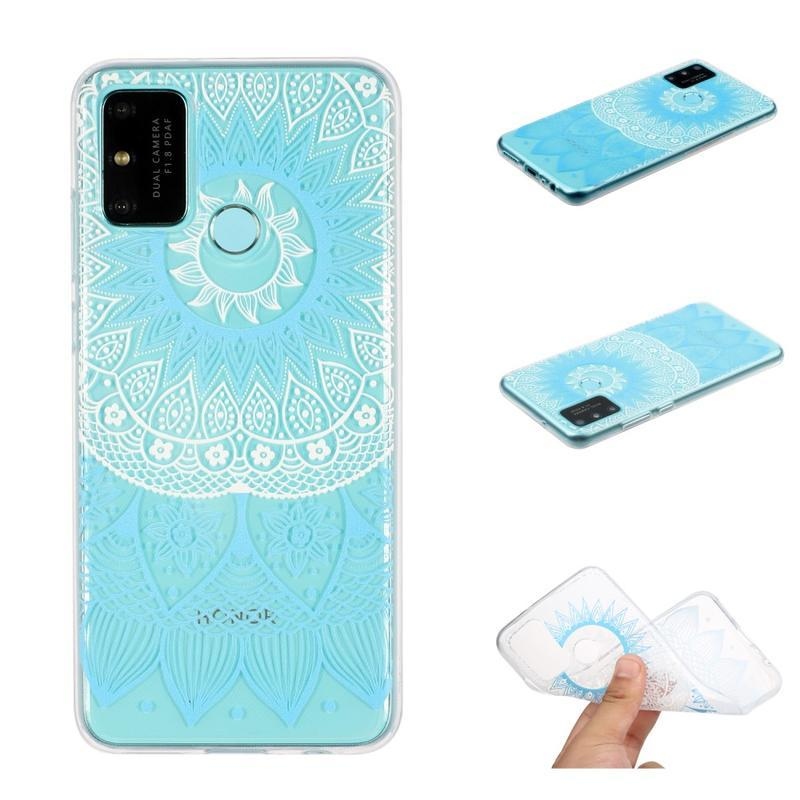 Printy gélový obal na mobil Honor 9A - modrá mandala