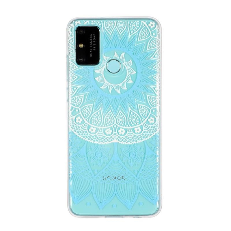 Printy gélový obal na mobil Honor 9A - modrá mandala