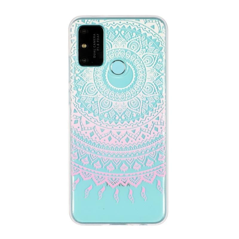 Printy gélový obal na mobil Honor 9A - ružová mandala