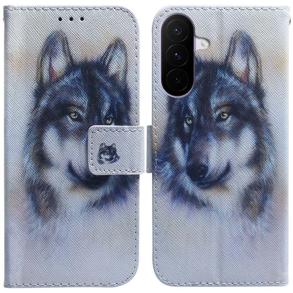 Printy knižkové púzdro na Samsung Galaxy A27 - vlk