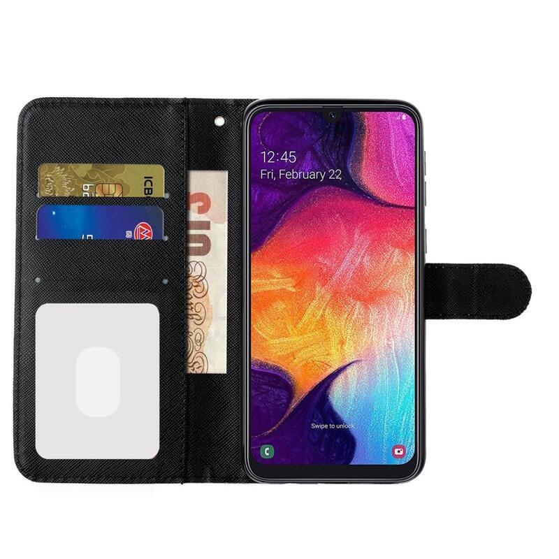 Printy peněženkové puzdro na mobil Samsung Galaxy A02s (164.2x75.9x9.1mm) - leopard
