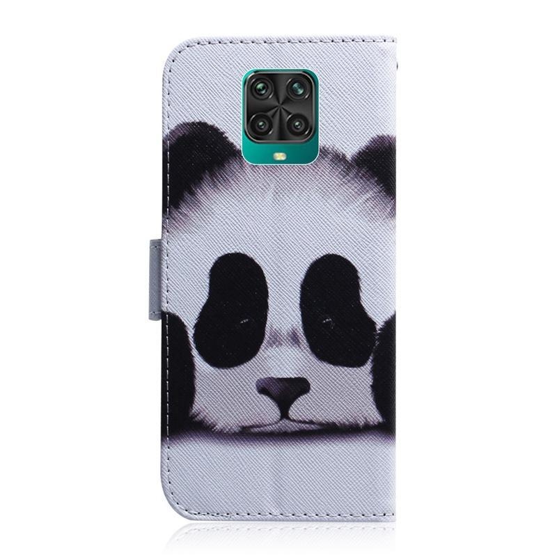 Printy PU kožené peněženkové puzdro na mobil Xiaomi Redmi Note 9 Pro/Note 9S - panda