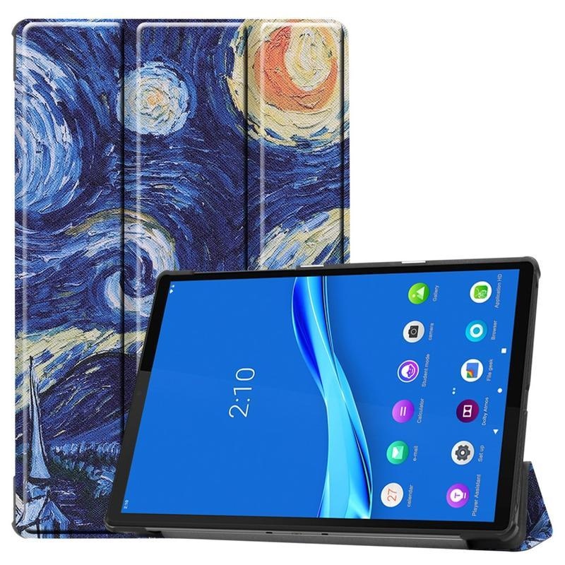 Printy PU kožené puzdro na tablet Lenovo Tab M10 Plus TB-X606F/X/V - olejomaľba