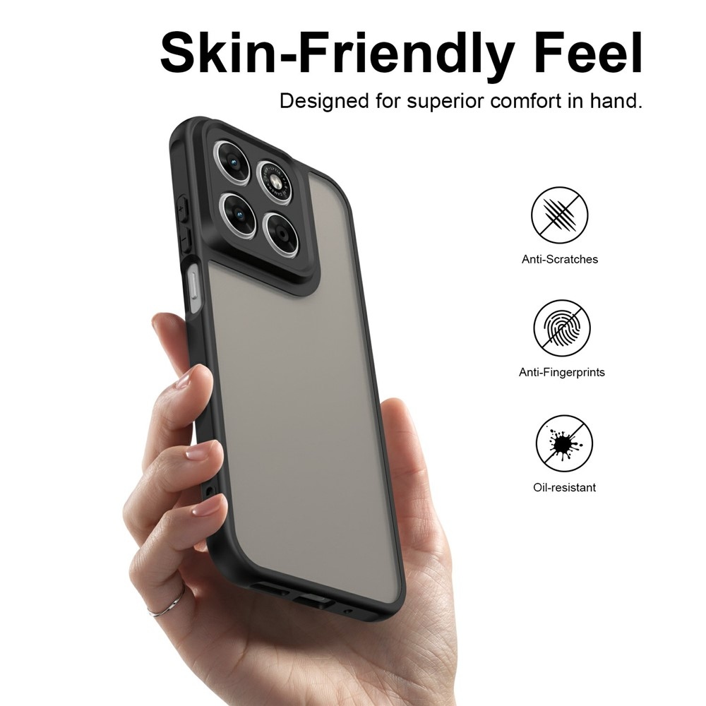 Proof gélový obal s pevným chrbtom na Motorola Moto G87 5G/G77 5G/G67 5G - čierny