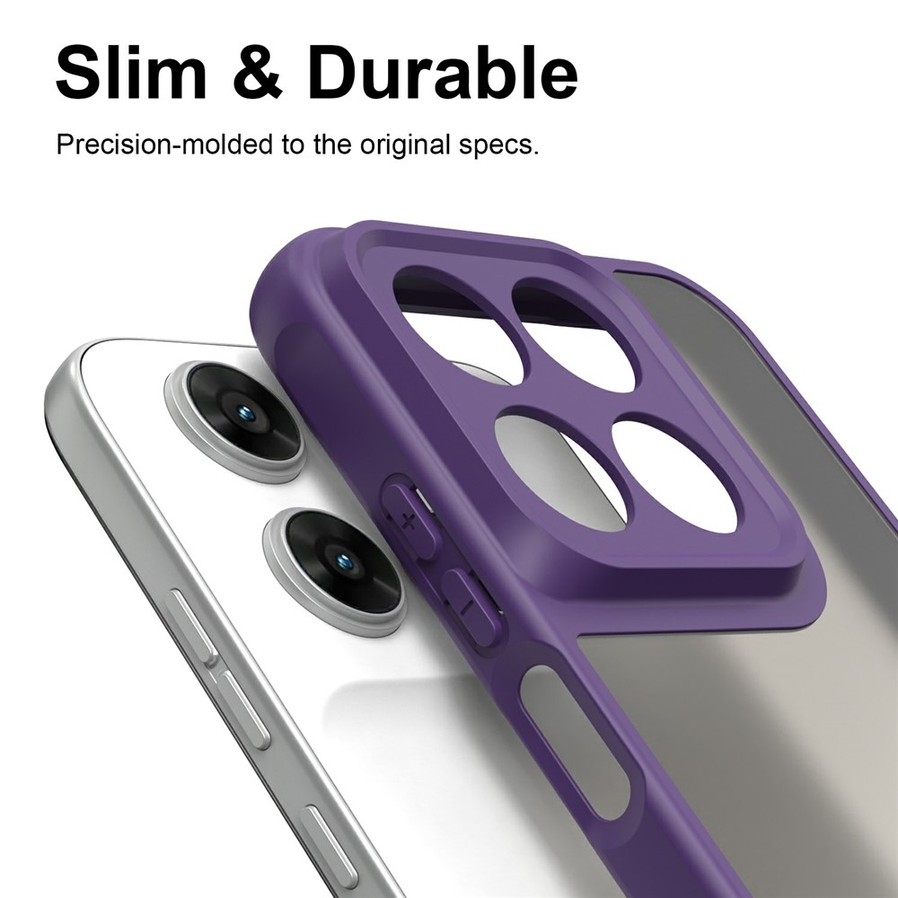 Proof gélový obal s pevným chrbtom na Motorola Moto G87 5G/G77 5G/G67 5G - fialový