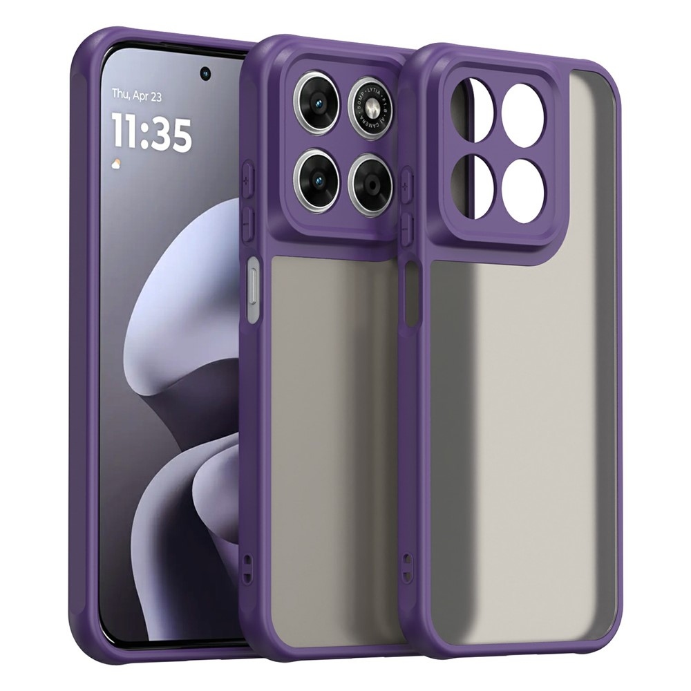 Proof gélový obal s pevným chrbtom na Motorola Moto G87 5G/G77 5G/G67 5G - fialový